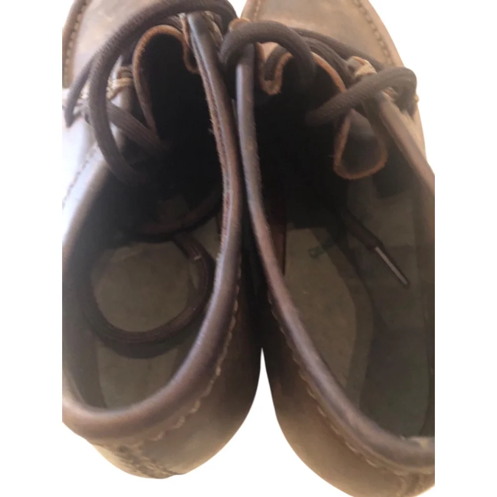 Clarks Shacre II Run Mocha Beeswax Leather Shoes Size Men’s 8 - Picture 4 of 5